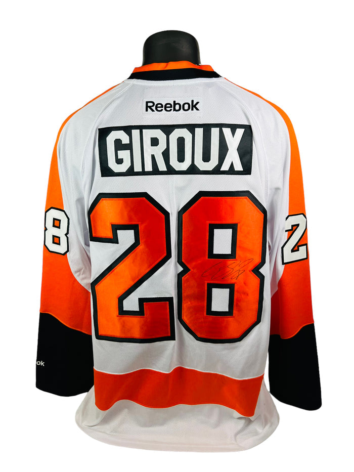 CLAUDE GIROUX PHILADELPHIA FLYERS VINTAGE 2000'S AUTHENTIC REEBOK SIGNED JERSEY ADULT XL
