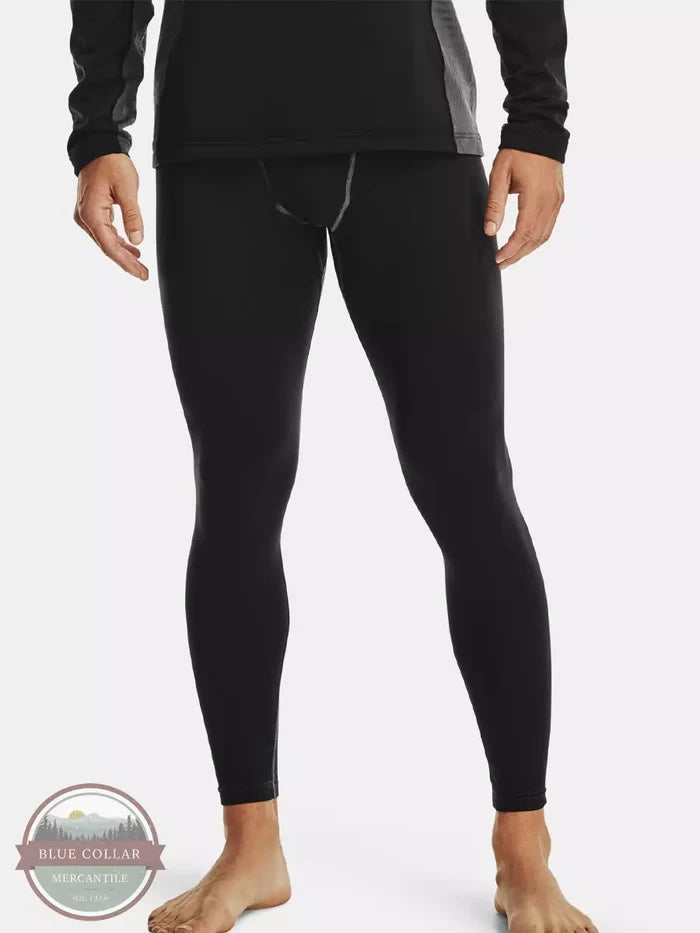 Under Armour 1360452 Base Leggings in Black Front View