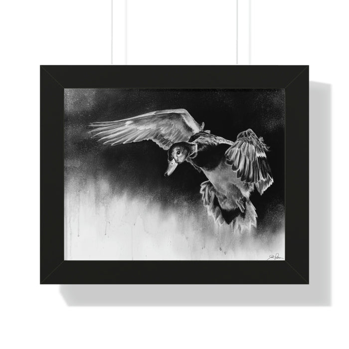 "Controlled Descent" Framed Paper Print