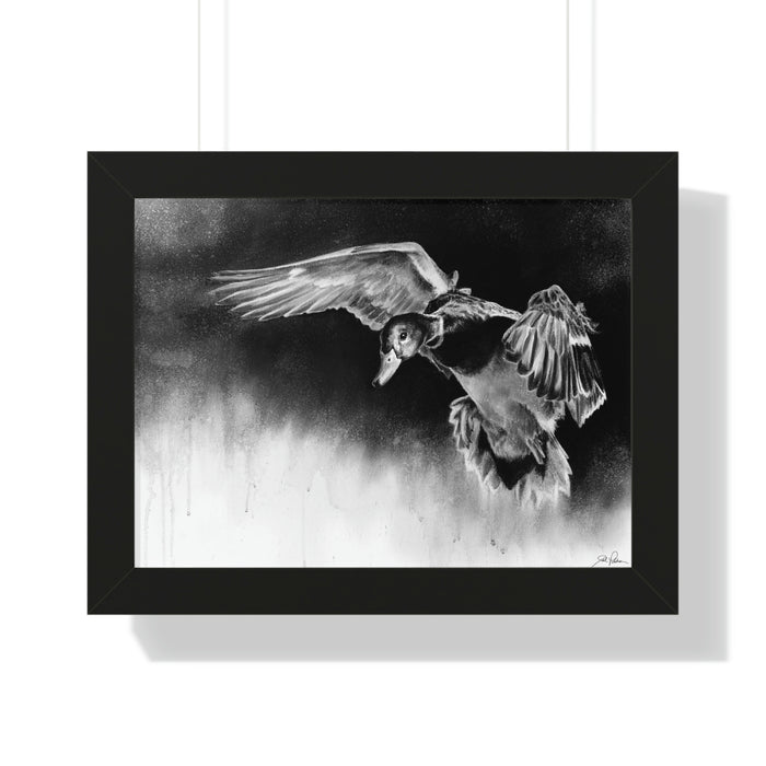 "Controlled Descent" Framed Paper Print