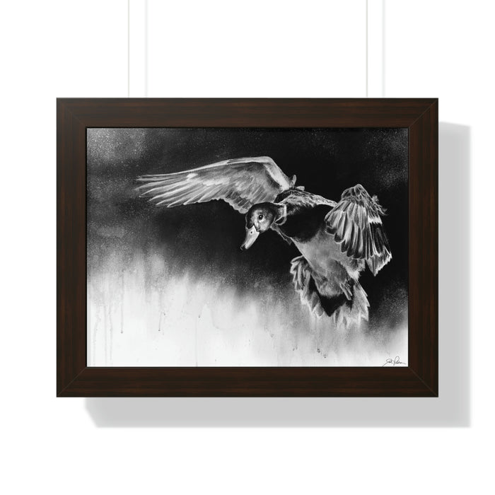 "Controlled Descent" Framed Paper Print