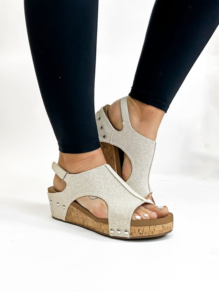 Corky's Gold Shimmer Volta II Wedges - Macoma Boutique302 Wedges & Heels