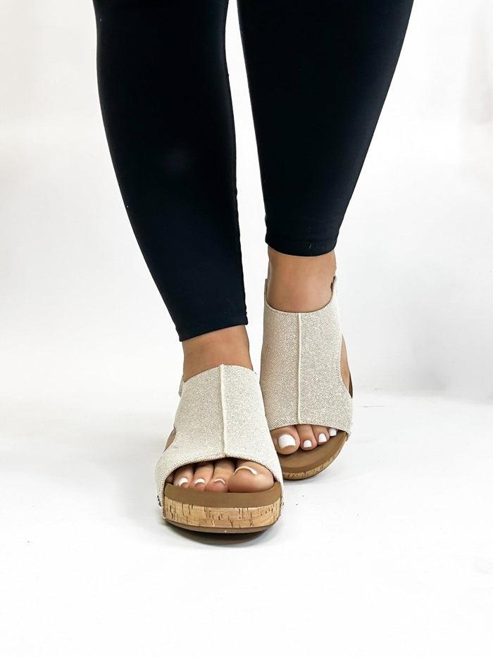 Corky's Gold Shimmer Volta II Wedges - Macoma Boutique302 Wedges & Heels