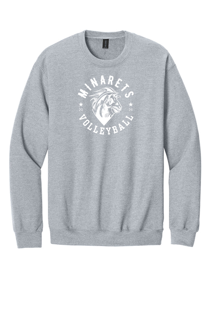 Crewneck 8.4-ounce, 80/20 ring spun cotton/poly