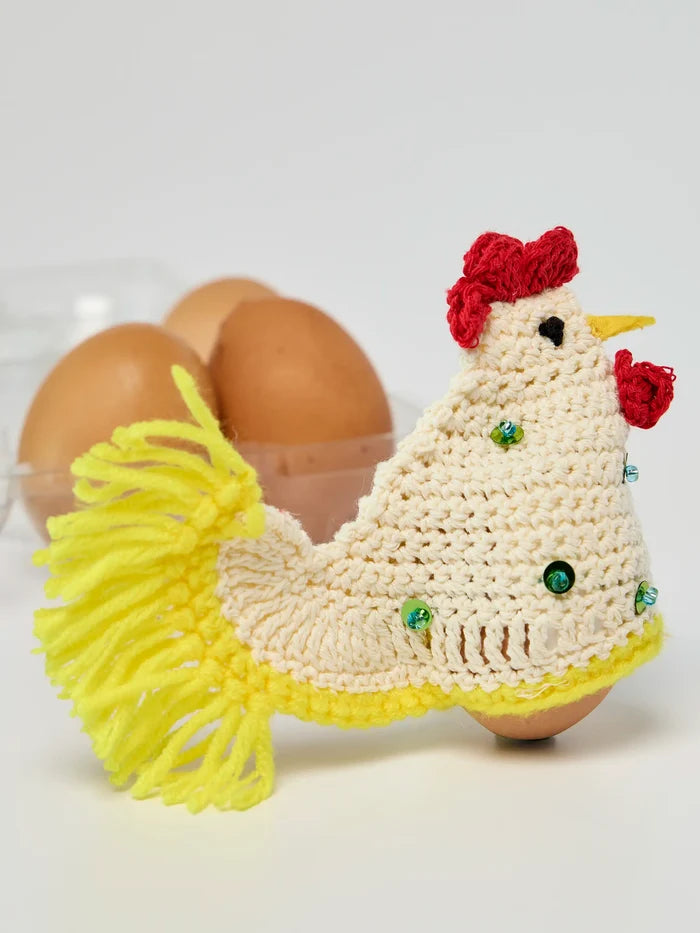 Crochet Egg Holder - Chicken-view 1