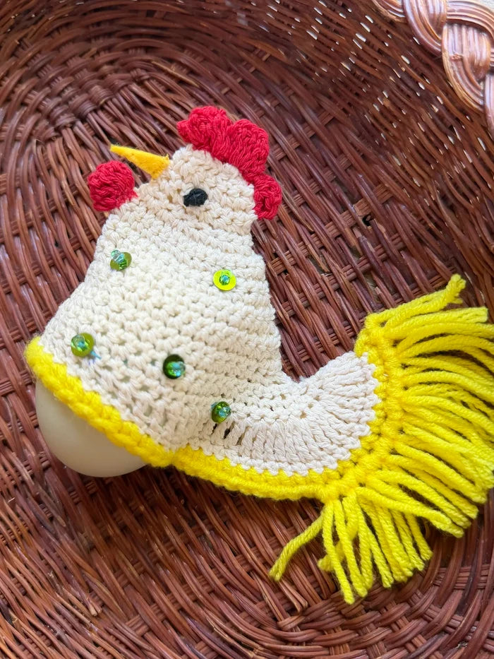 Crochet Egg Holder - Chicken-view 2