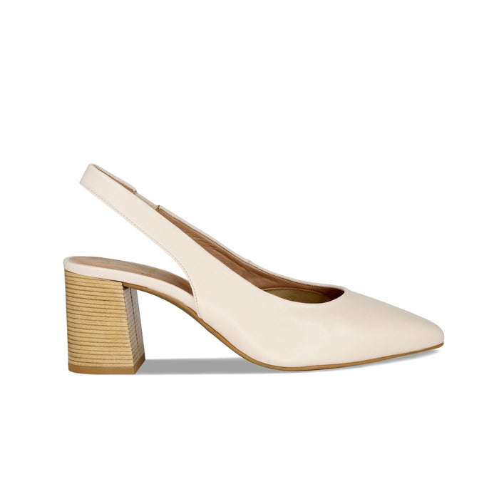 Darcy: Cream Leather Shoes Sole Bliss