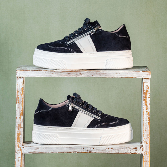Dash: Navy Suede Shoes Sole Bliss