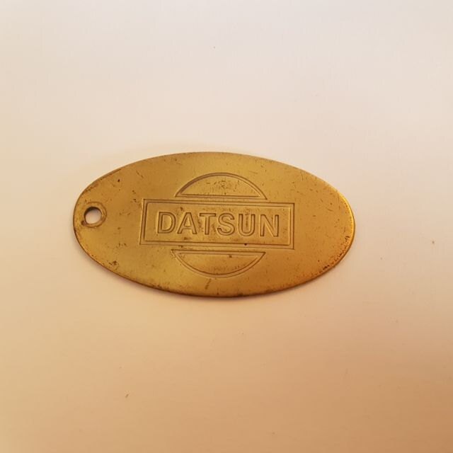 datsun key chain keychain key fob keytag vintage automotove keychain gift collectible