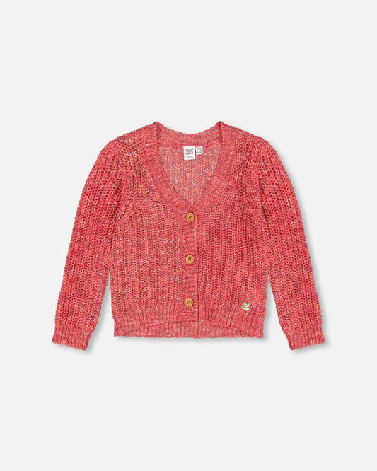 Deux Par Deux Knit Cardigan - Camelia Rose