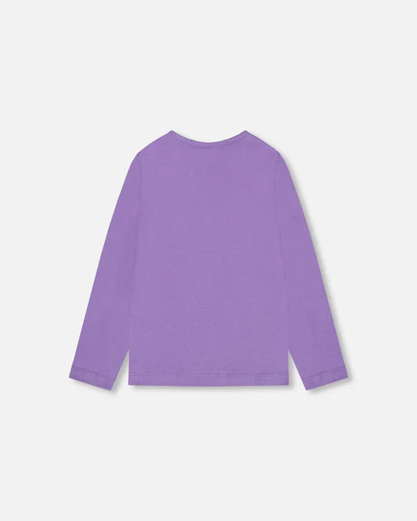 Deux Par Deux Long Sleeve Tee - Purple