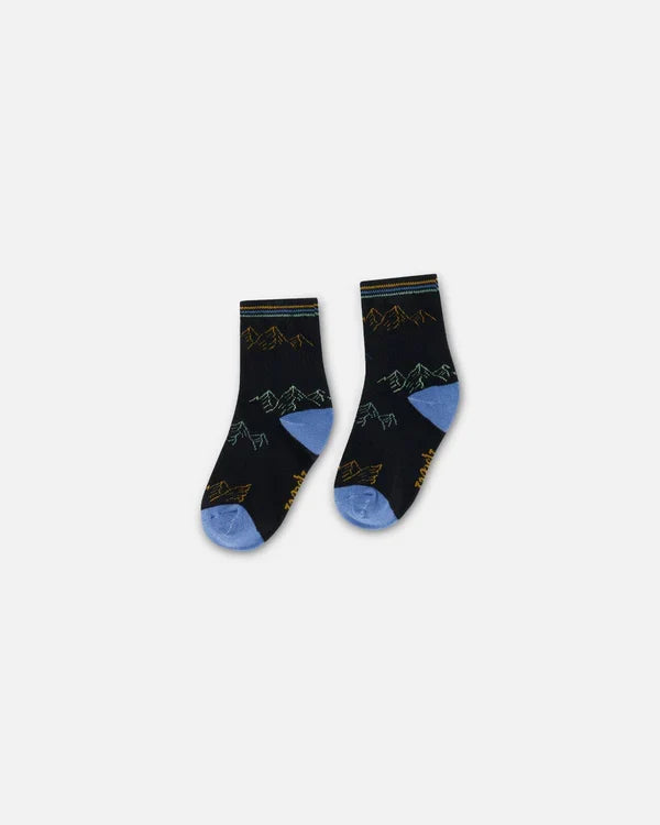Deux Par Deux Socks Anthracite - Black Mountains