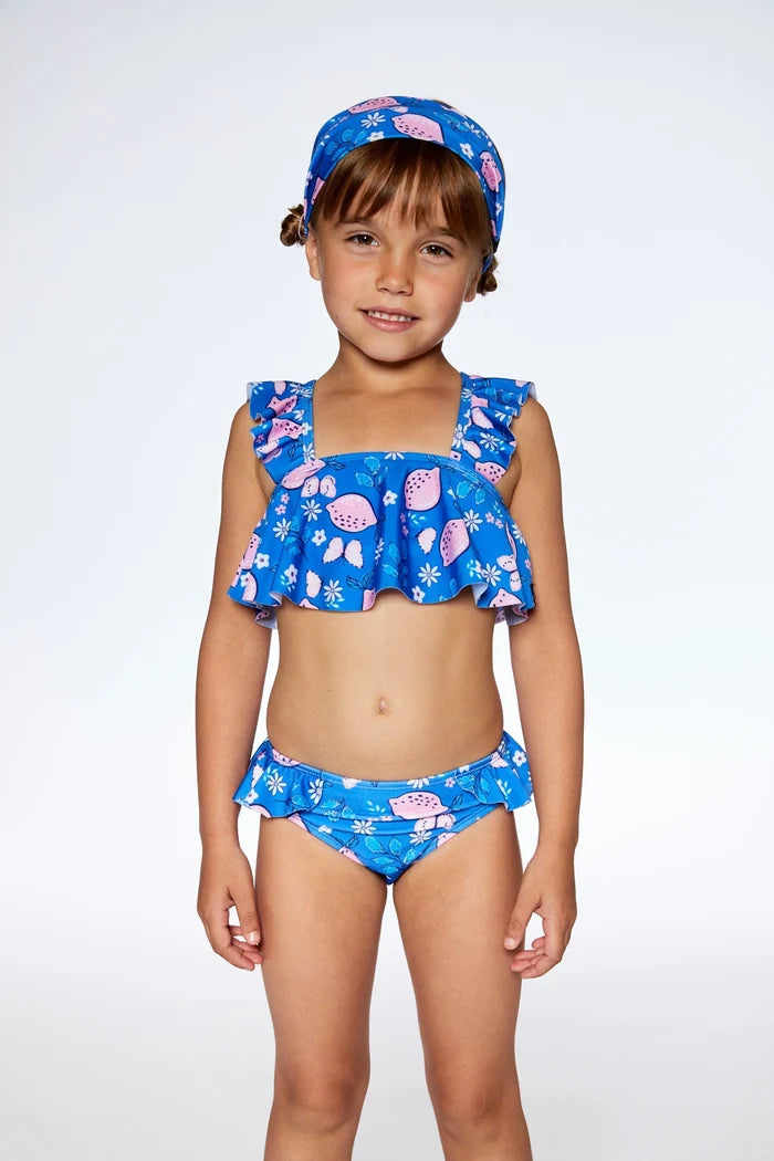 Deux Par Deux Two Piece Swimsuit - Printed Lemon