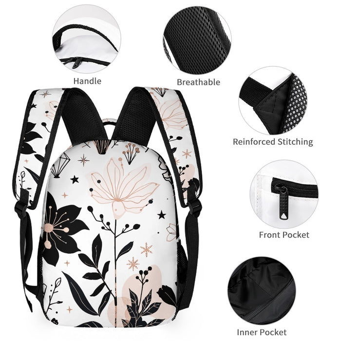 Diamond Floral Backpack Set