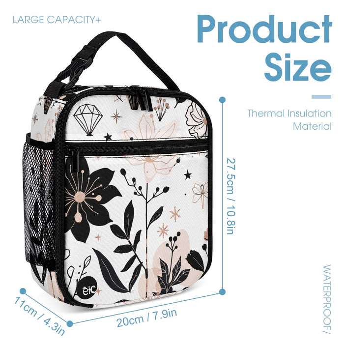Diamond Floral Backpack Set