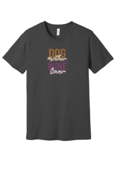 Dog mother wine lover