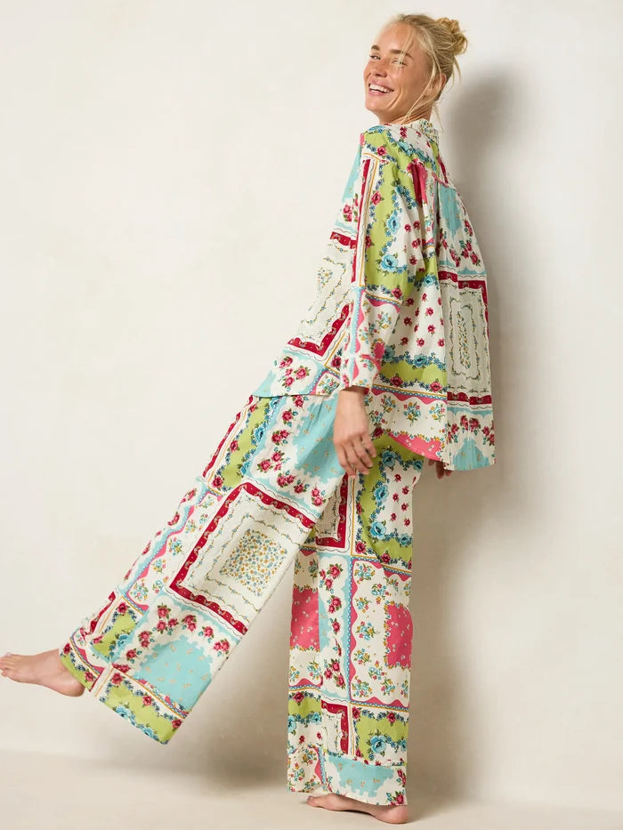 Dreamy Cotton Pajama Set - Handkerchief Mix-view 1