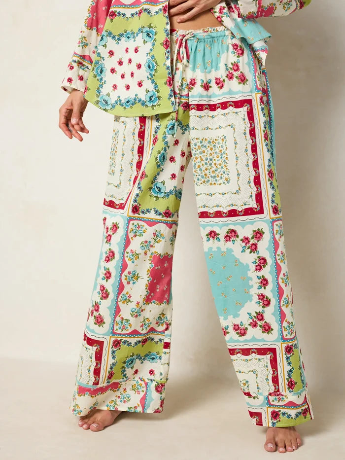 Dreamy Cotton Pajama Set - Handkerchief Mix-view 2