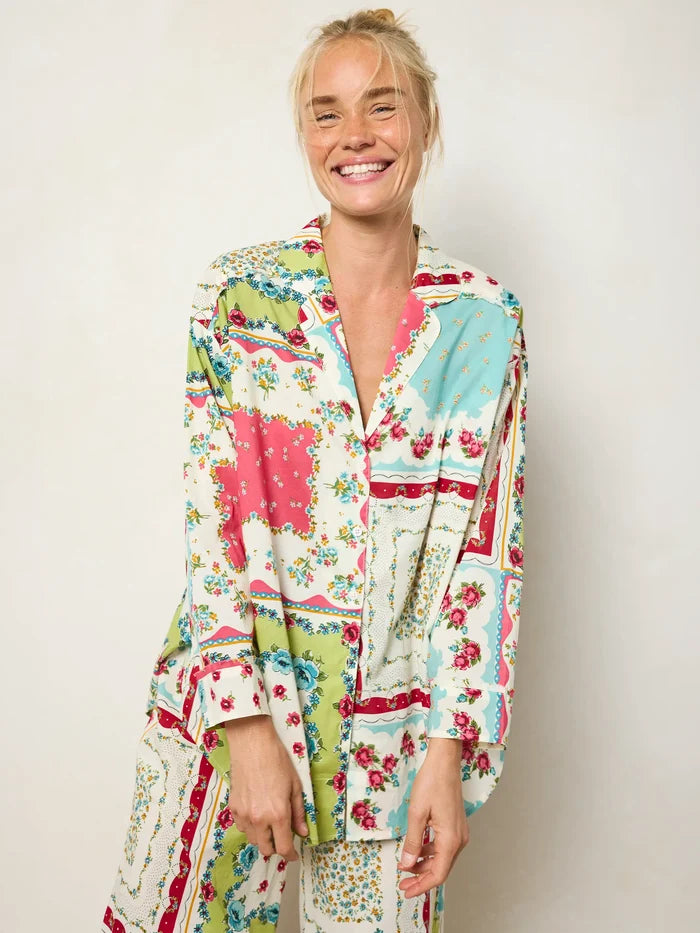 Dreamy Cotton Pajama Set - Handkerchief Mix-view 4
