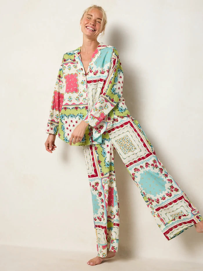 Dreamy Cotton Pajama Set - Handkerchief Mix-view 5