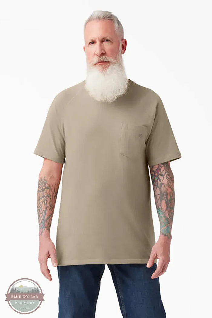 Dickies DSS600 S/S Performance T-Shirt in desert sand