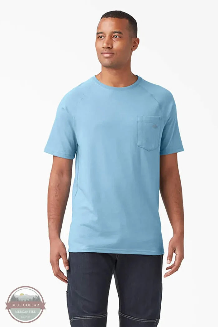 Dickies DSS600 S/S Performance T-Shirt in dusty blue