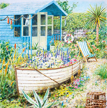 Marine Garden Blank Card Design