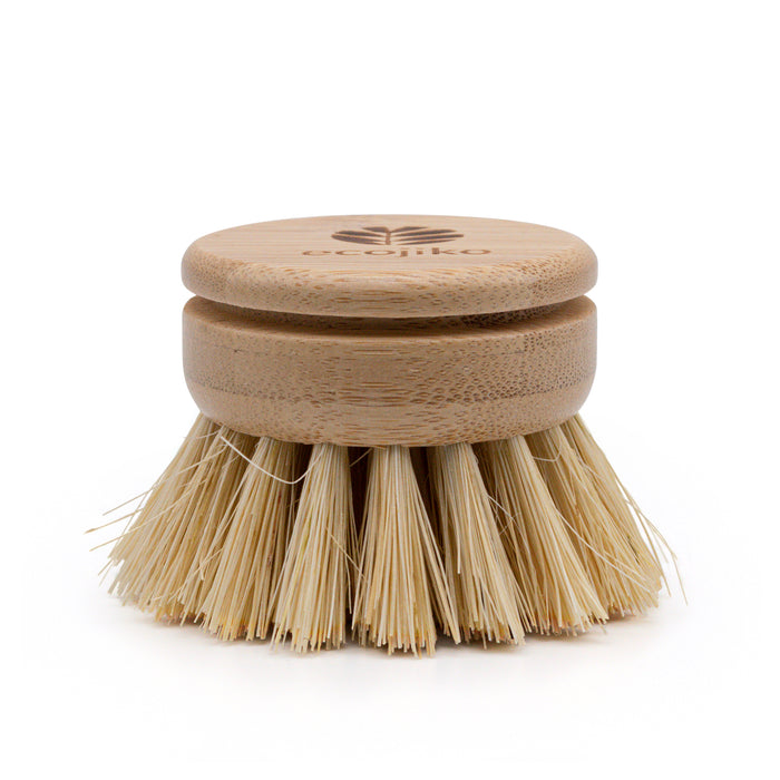 Ecojiko long handled dish brush replacement head close up
