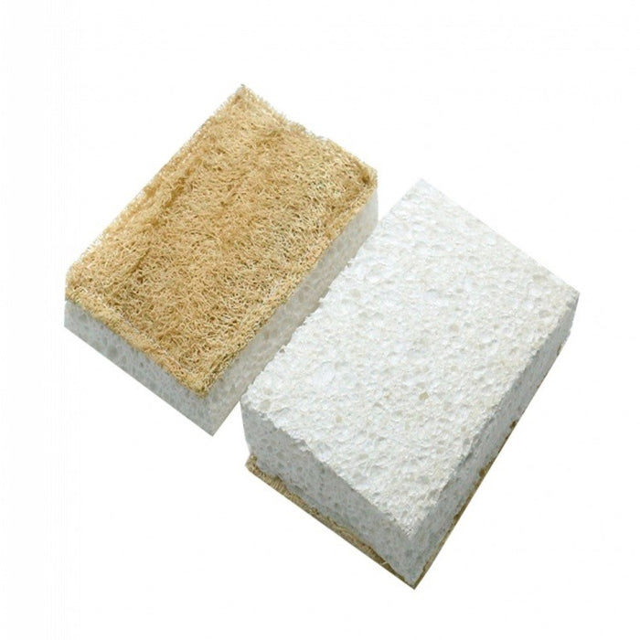 Sustainable kitchen scourer and sponge.