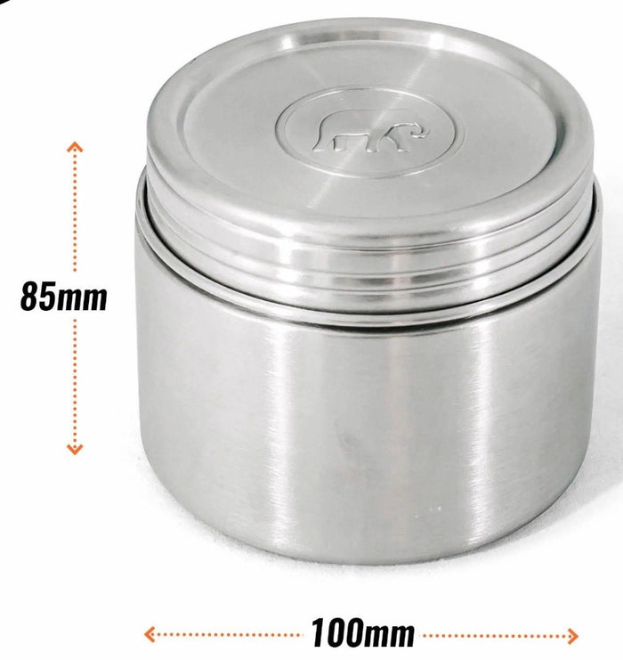 EcoLiving Stainless Steel Twist & Lock Food Canister