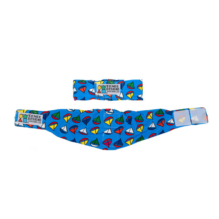 Eenee designs nappy tummy wrap in blue
