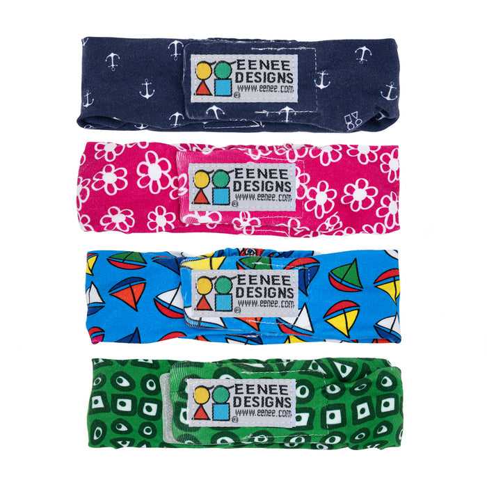 Eenee designs tummy bands for compostable nappies on babies and toddlers