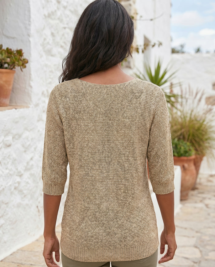 ella-knit-3-4-sleeve-top-khaki-2