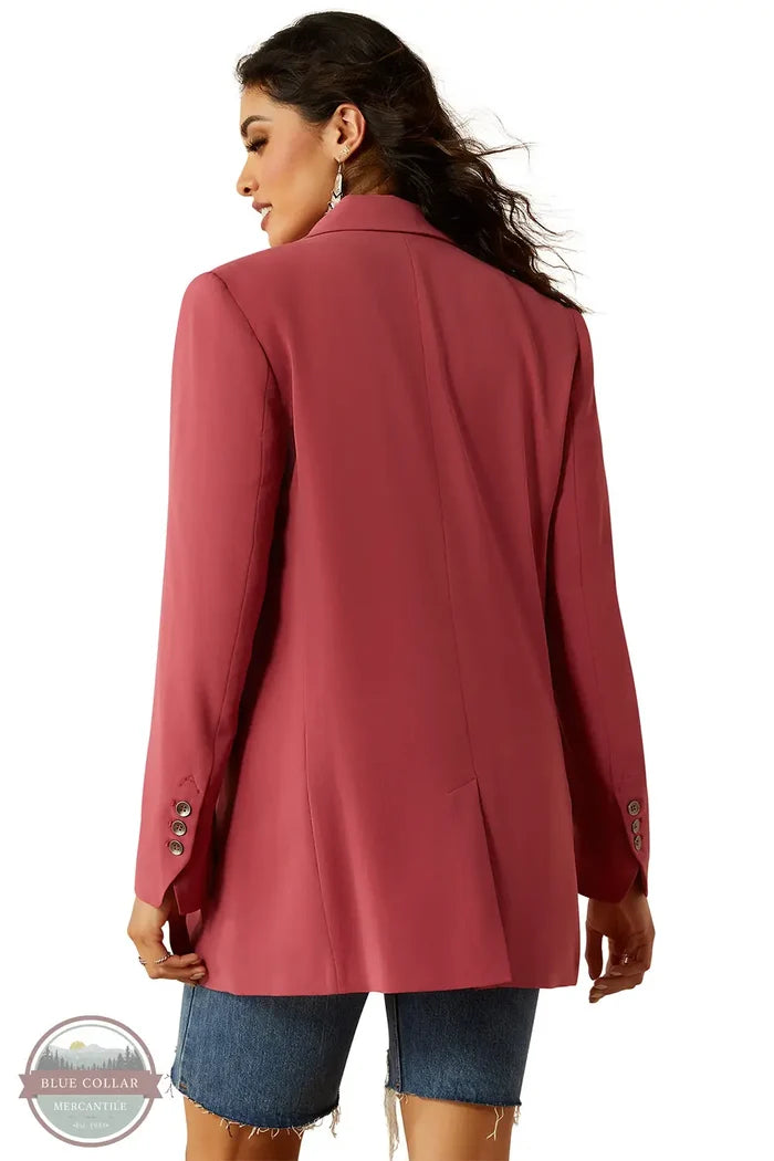 Ariat 10054557 Ella One Button Blazer in Pink, rear