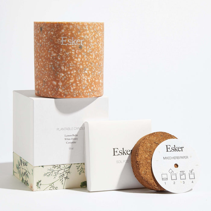 Esker | Terracotta Plantable Candle - Esker - Living with Ivey
