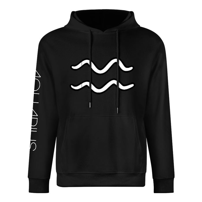 ETC Aquarius Zodiac Sign Cotton Hoodie