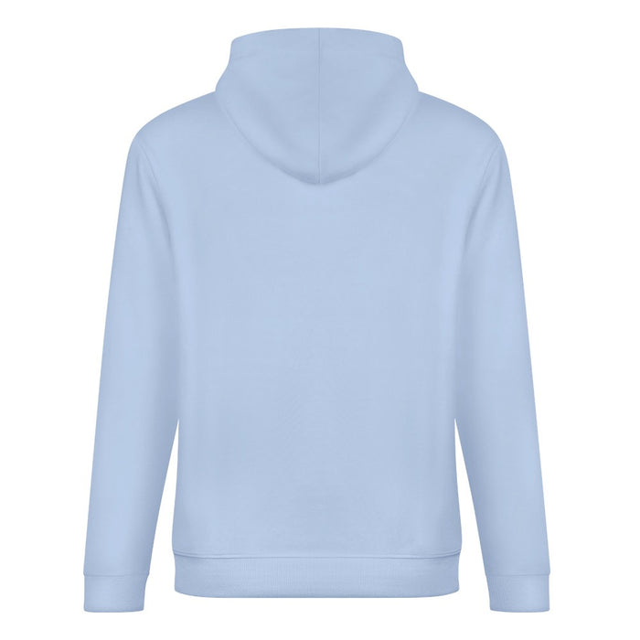 ETC Baby Blue Floral Cow Cotton Hoodie