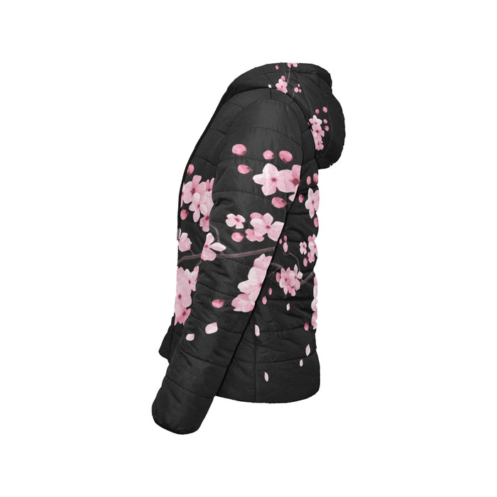 ETC Black Cherry Blossom Puffer Jacket
