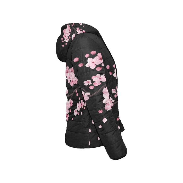 ETC Black Cherry Blossom Puffer Jacket