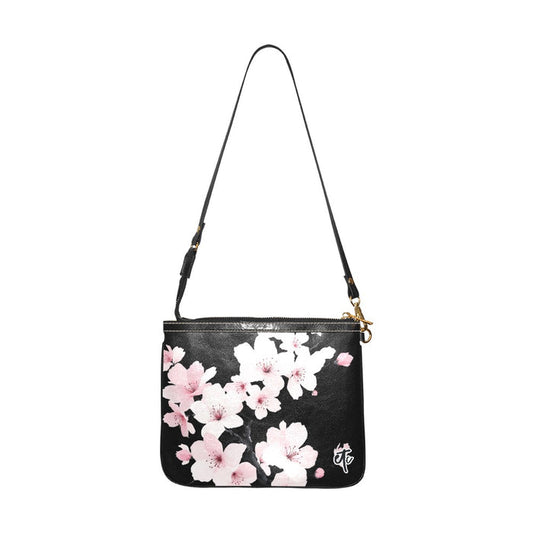 ETC Black Cherry Blossom Shoulder Bag