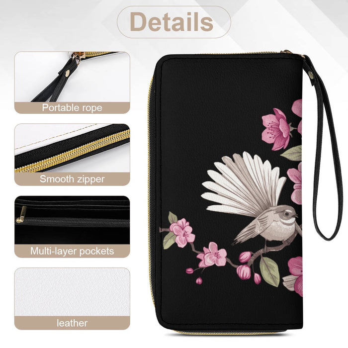 ETC Black Floral Fantail Wallet