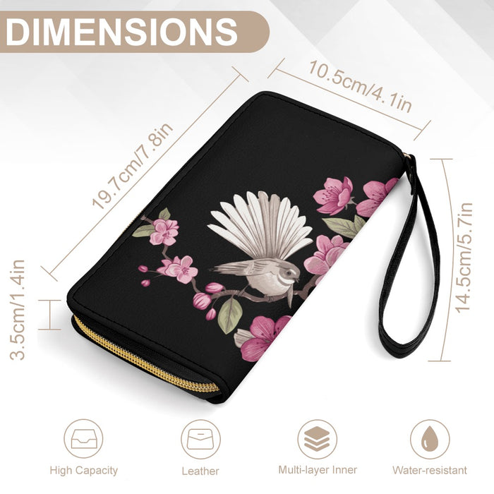 ETC Black Floral Fantail Wallet