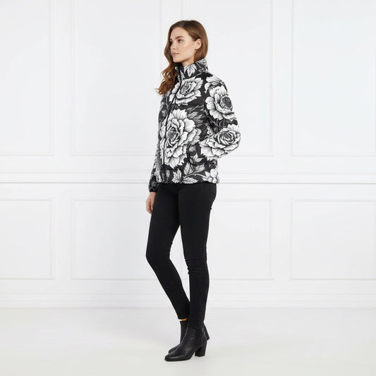 ETC Black & White Floral Lightweight Puffer Jacket