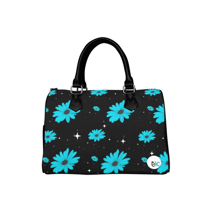 ETC Blue Daisies Barrel Handbag