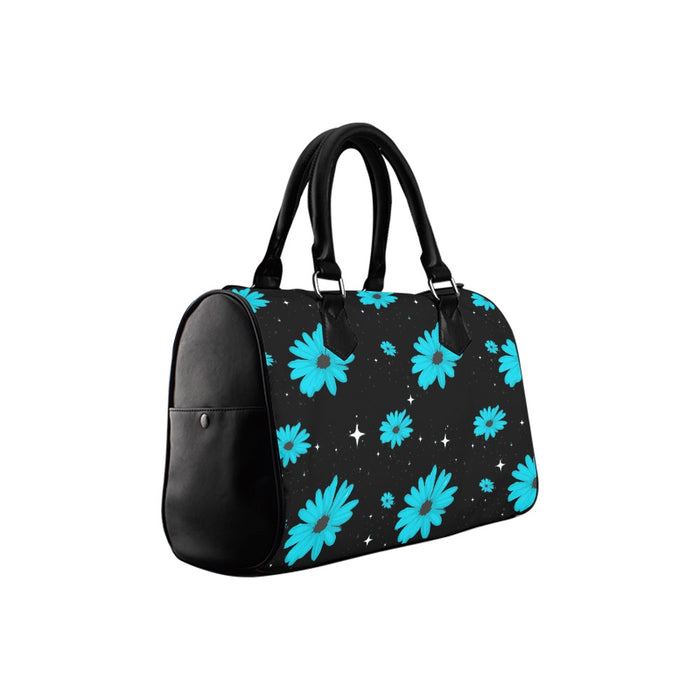 ETC Blue Daisies Barrel Handbag