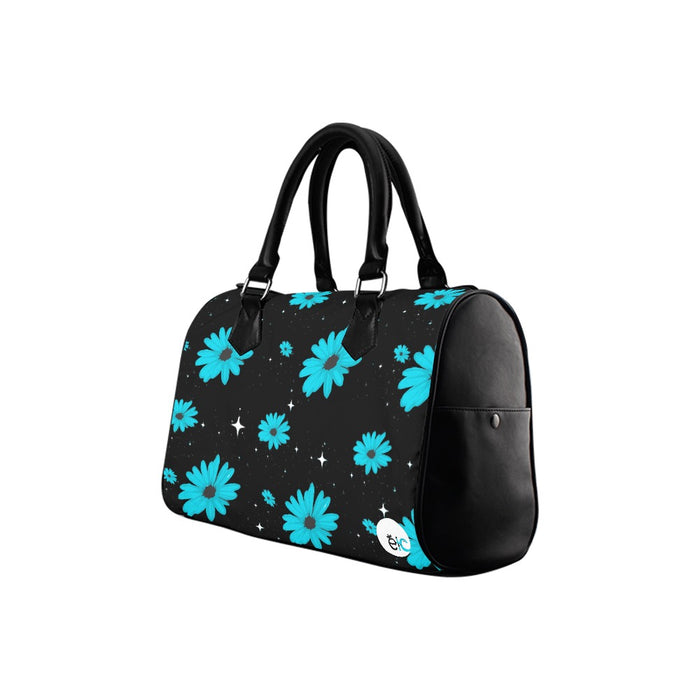 ETC Blue Daisies Barrel Handbag