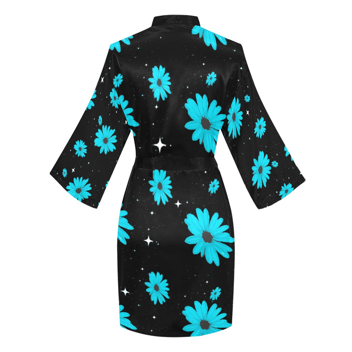 ETC Blue Daisies Kimono Robe