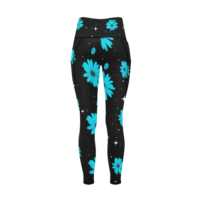 ETC Blue Daisies Leggings