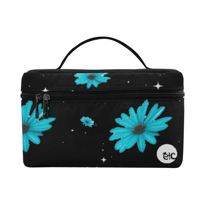 ETC Blue Daisies Make Up Bag