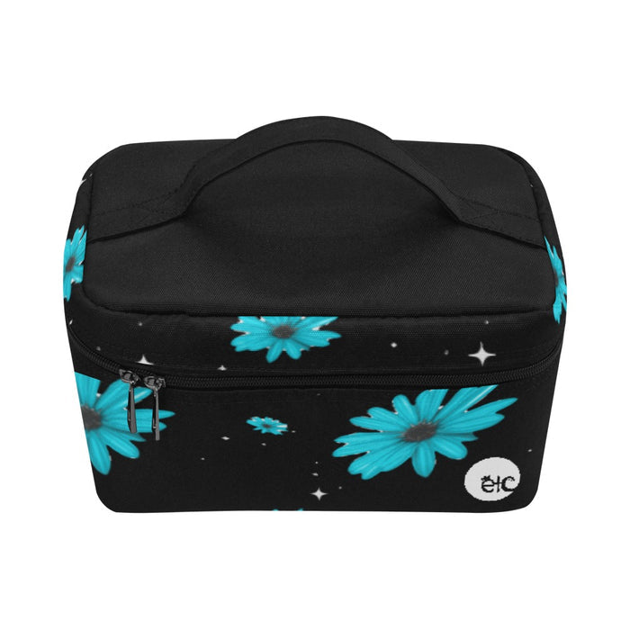 ETC Blue Daisies Make Up Bag